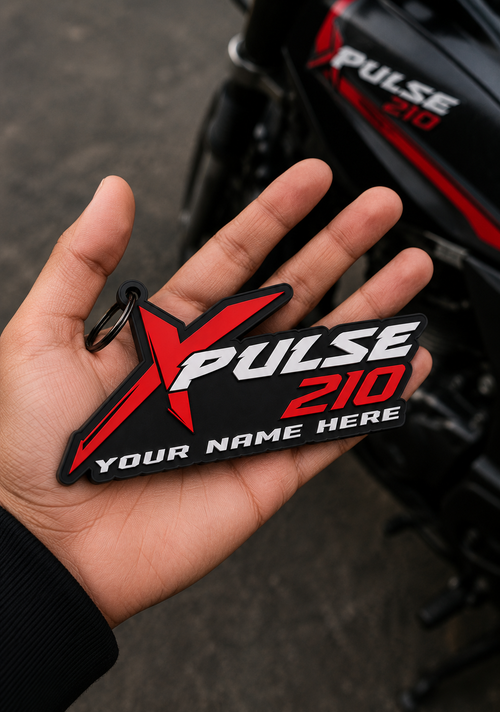 Layers Monk | Custom 3D Printed Bike Logo Keychain | Personalized Motorcycle Keychain