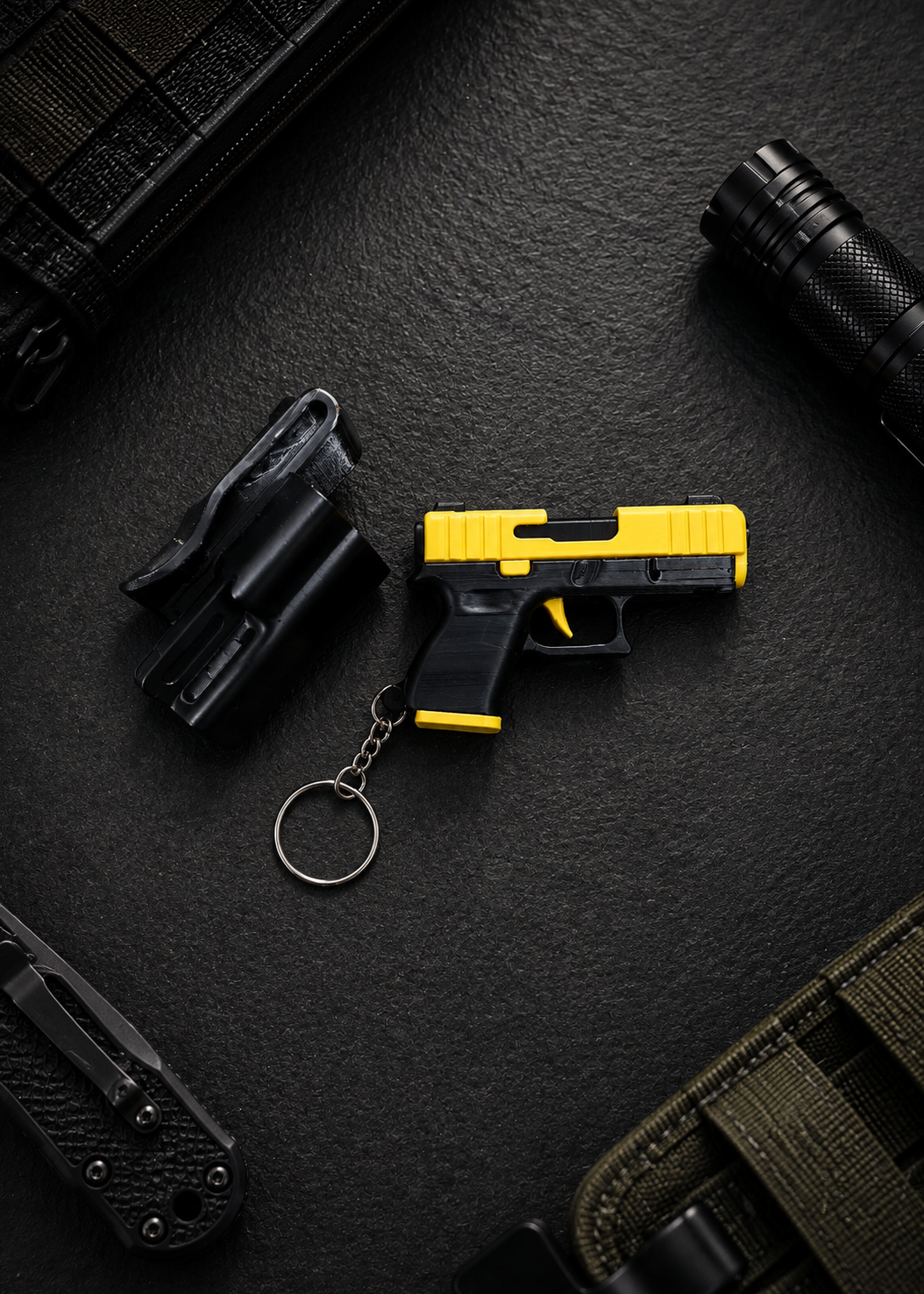 Layers Monk | 3D Printed Functional Gun Keychain with Belt Holster | Pack Of 2